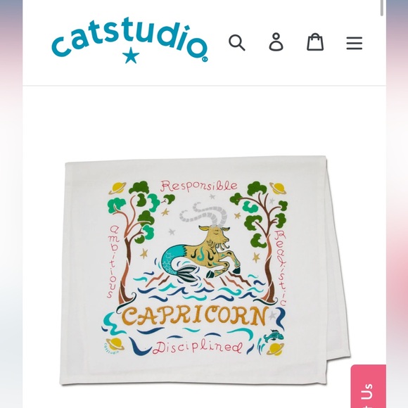 🐐♑️ Catstudio Capricon Dish/Hand Towel - Picture 1 of 2